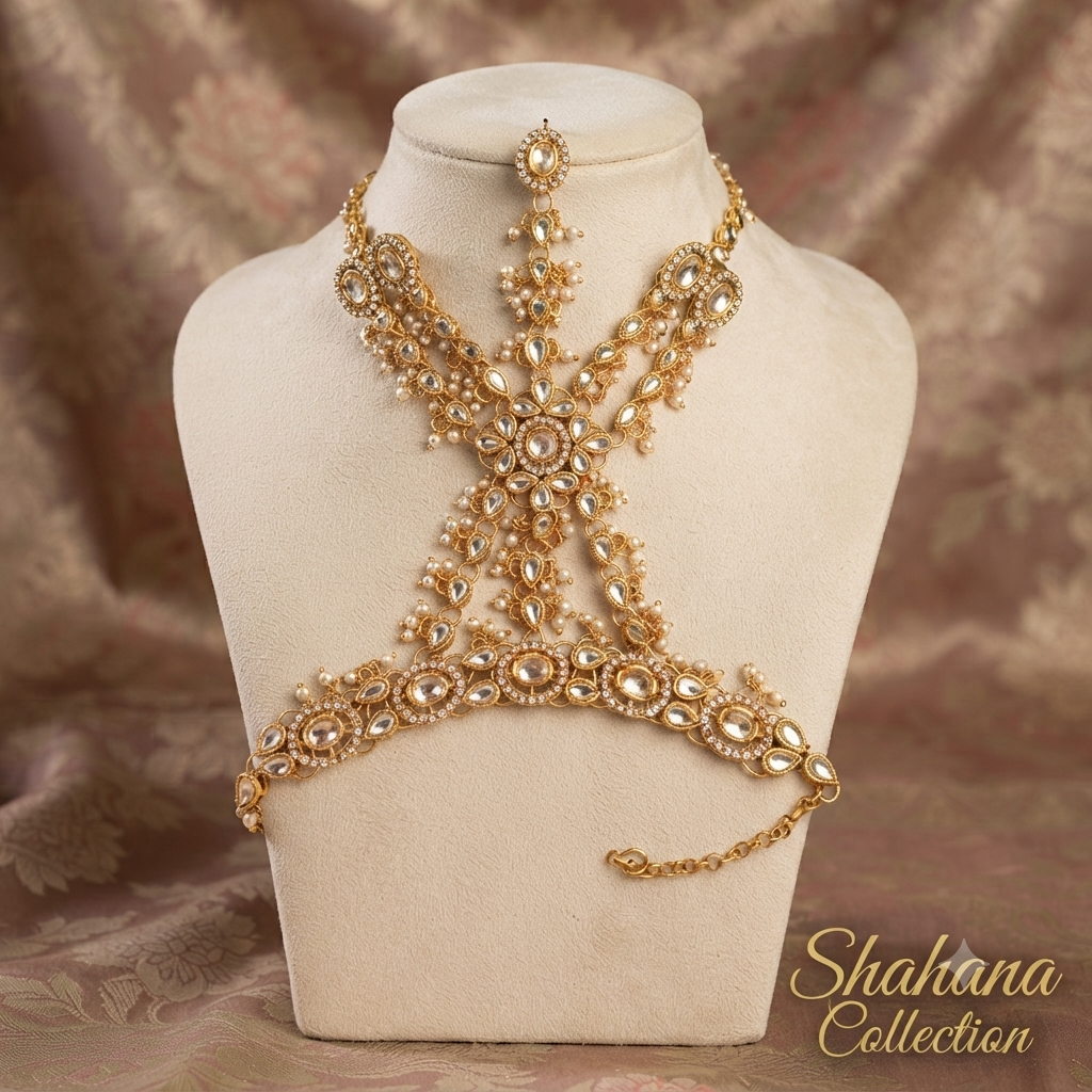 Aabroo Kundan  Hathphool
Adjustable size