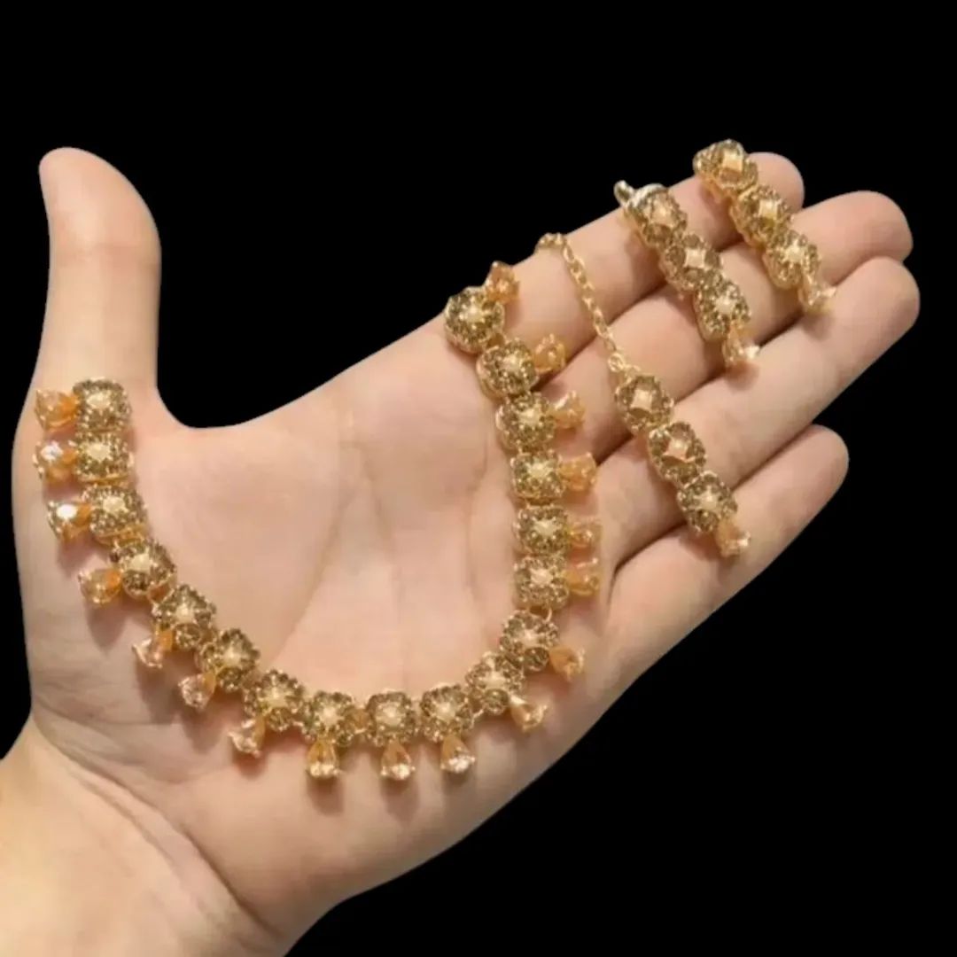 Colorful Zircon Necklace Set