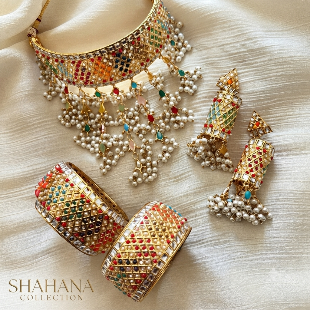 Nizami  Gluband set with Kara pair