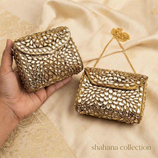 Zarmina Kundan small Clutch