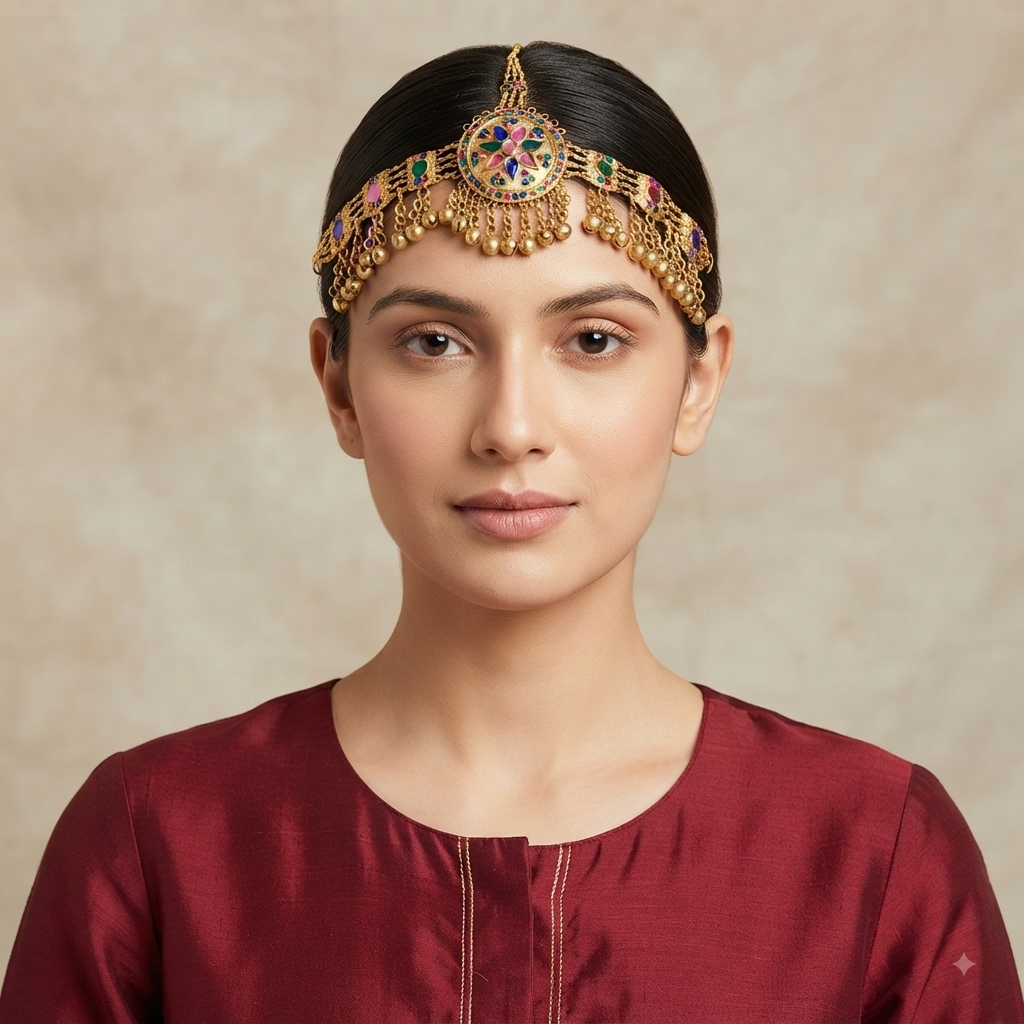 Ruhani Gold Matha Patti