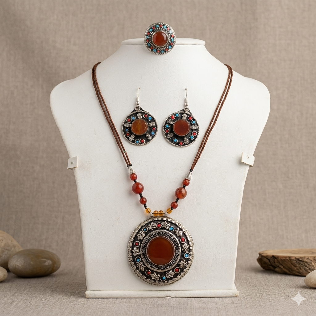 Carnelian Inspired Jewelry Set
