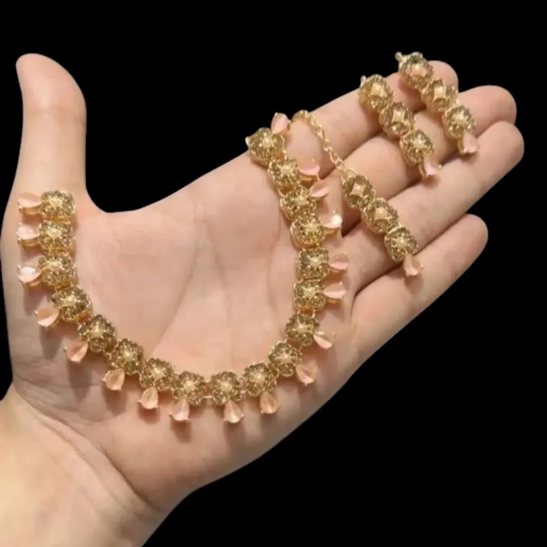 Colorful Zircon Necklace Set