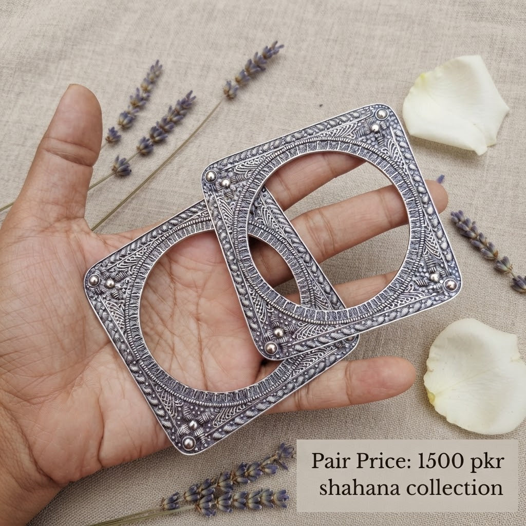 Square Bangle Pair