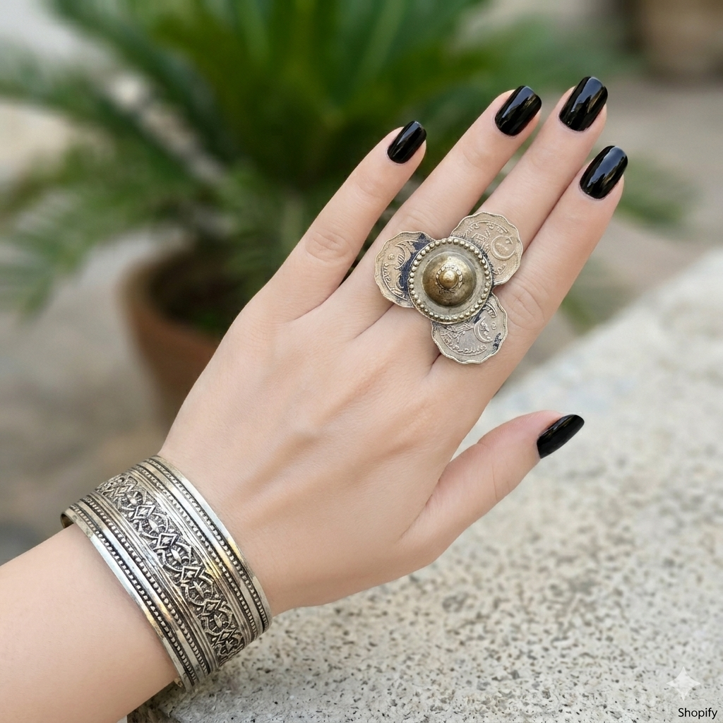 Gull Mina Hand Cuff single &  Ring