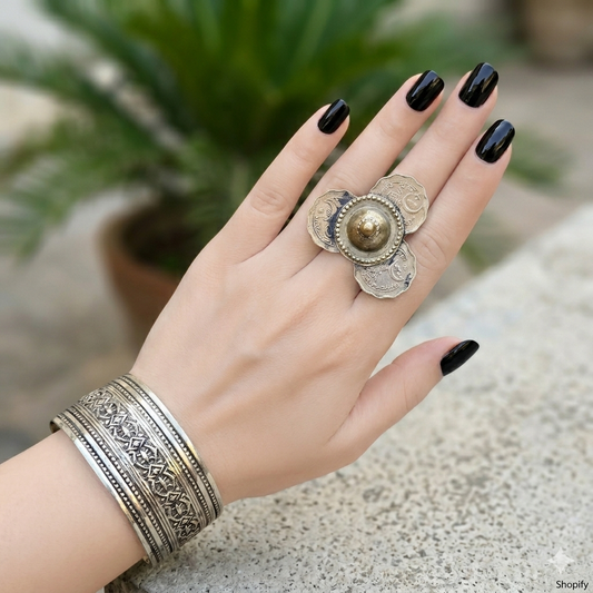 Gull Mina Hand Cuff single &  Ring