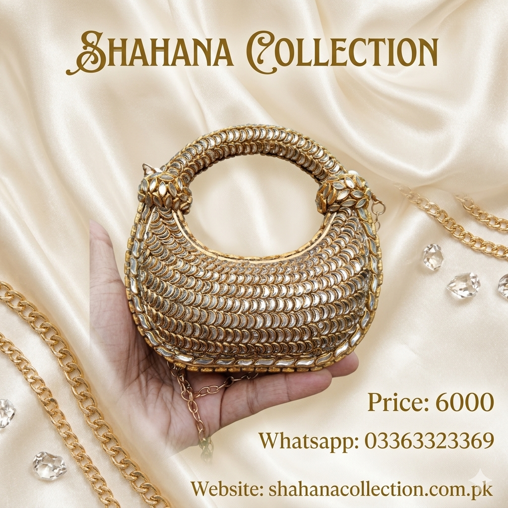 Kundan Fancy Indian Designer Clutch
