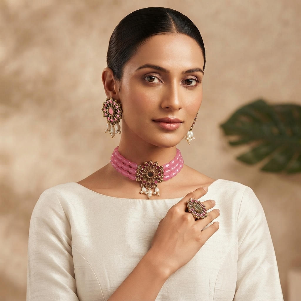 Flower Choker Set
