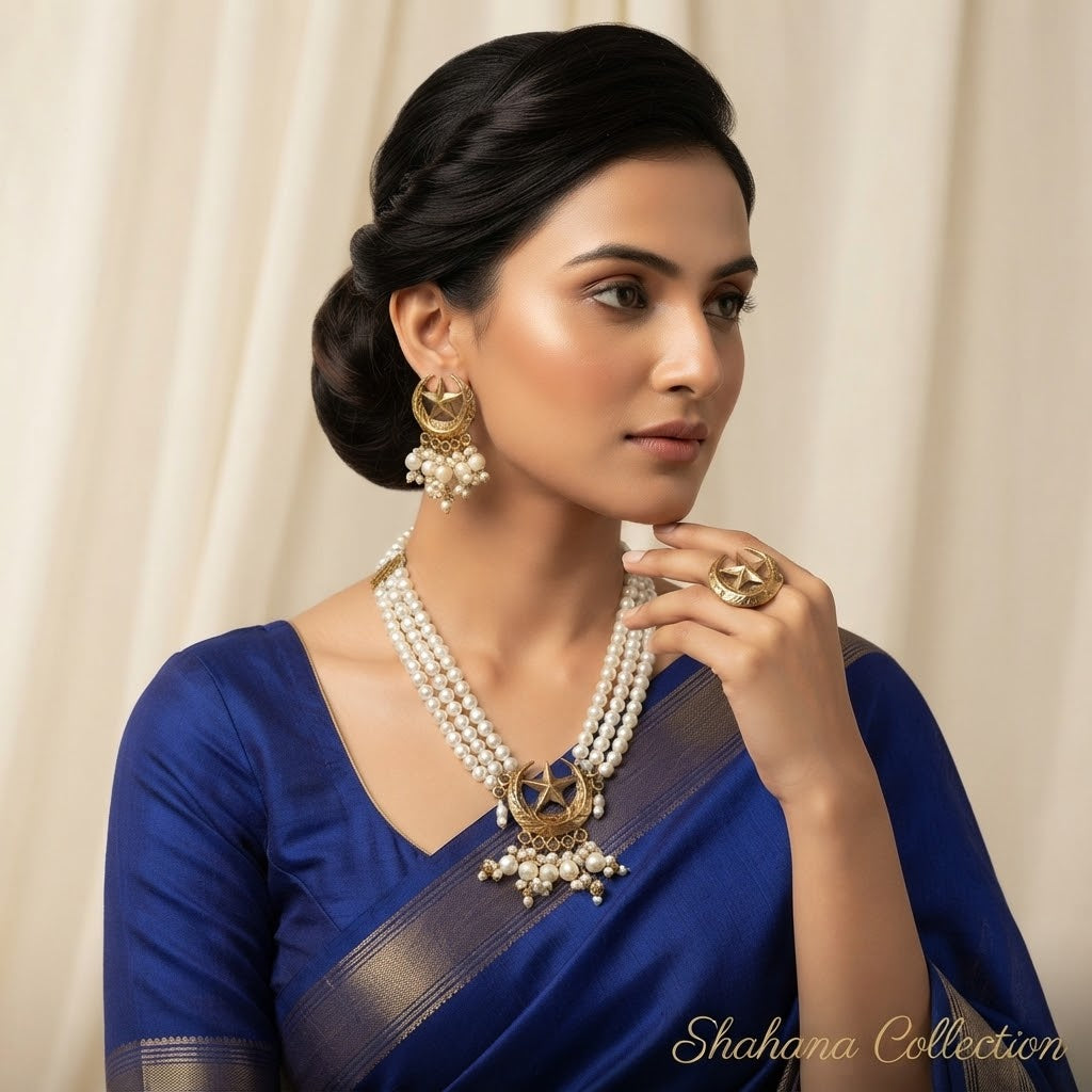 Zeenat Chand Pearls Set