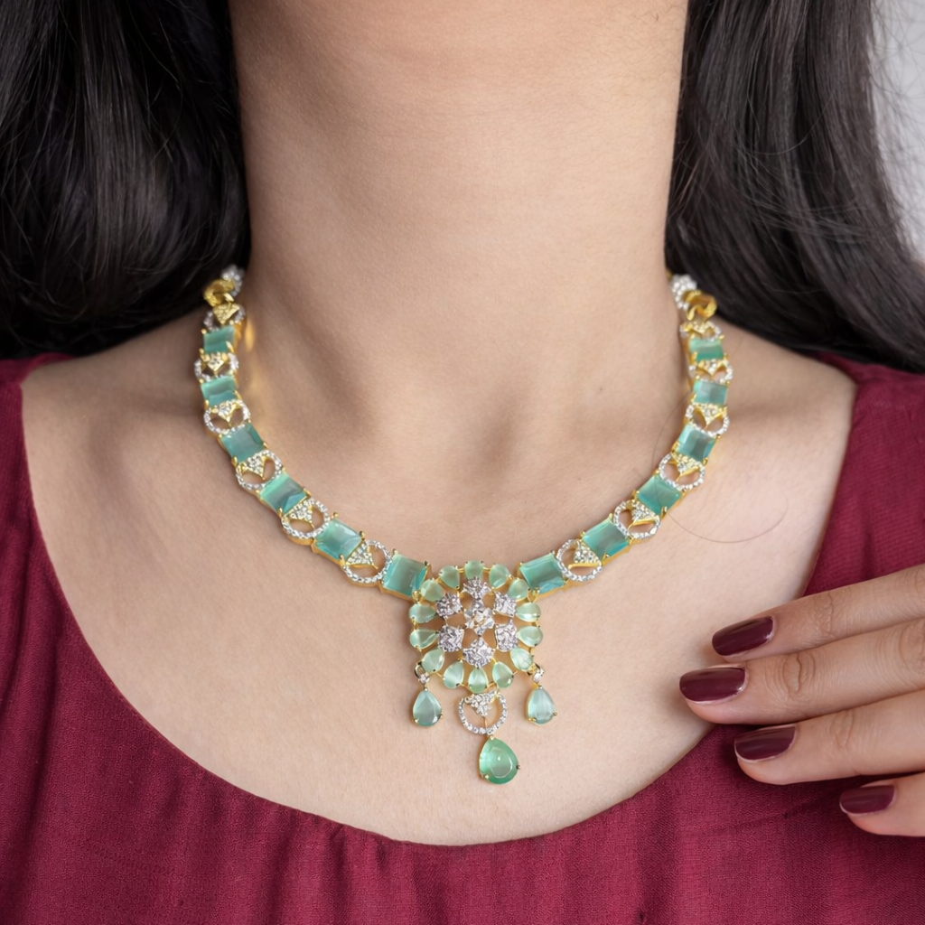 Gold Plated Zircon Elegance
