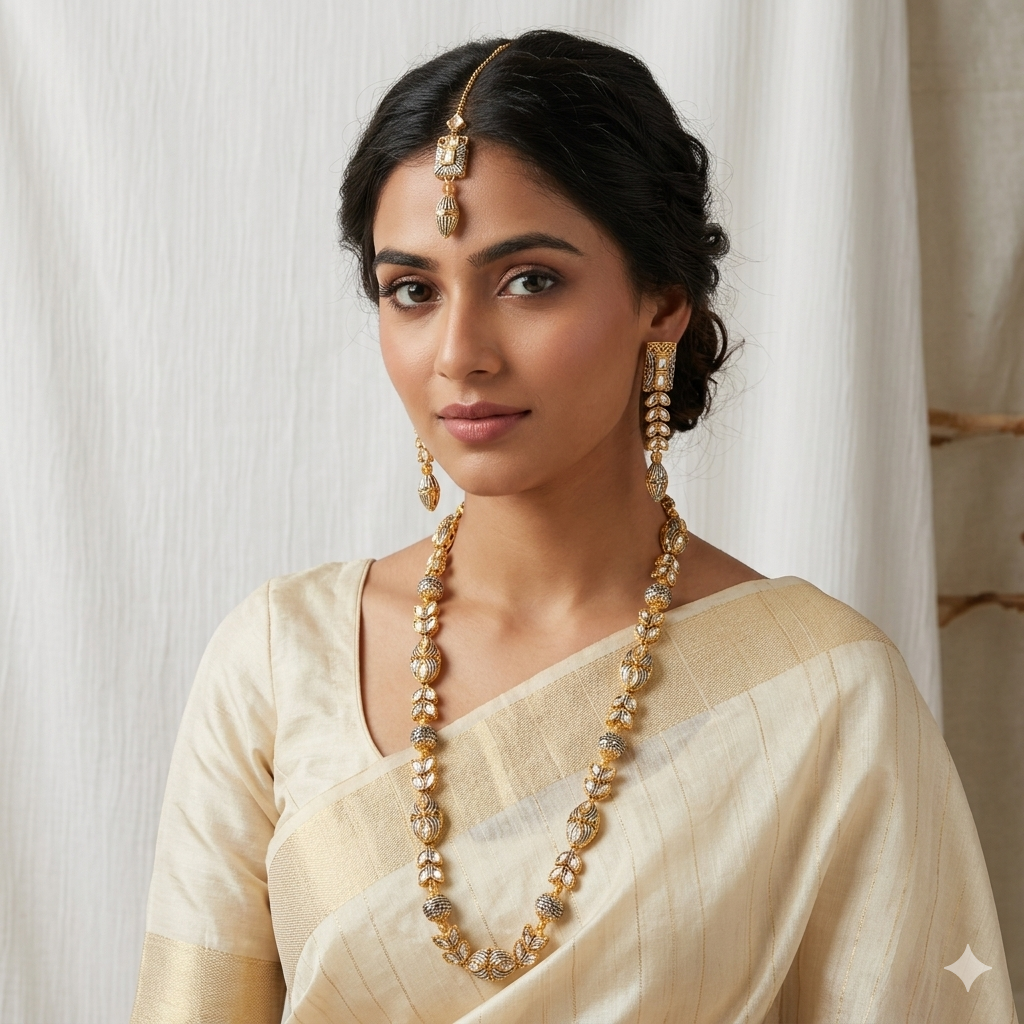 Royal Pearl Vine Mala Set