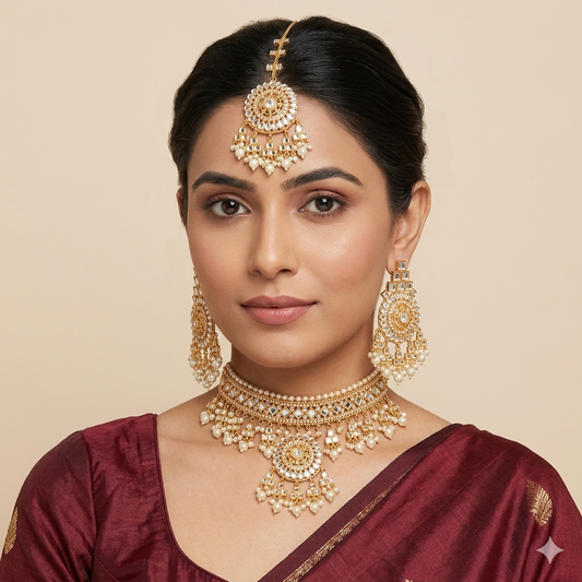 Mirror Kundan Set
