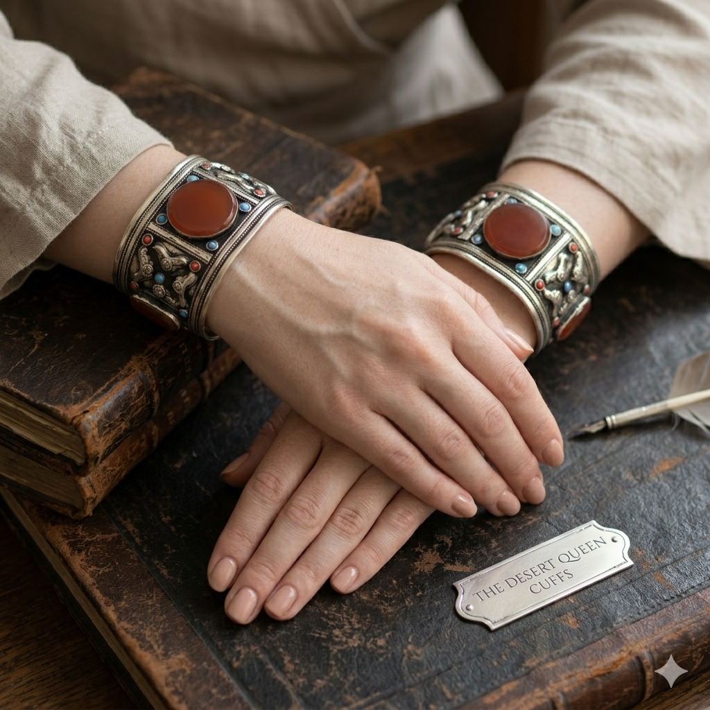 Cocoa Aqeeq Cuff pair