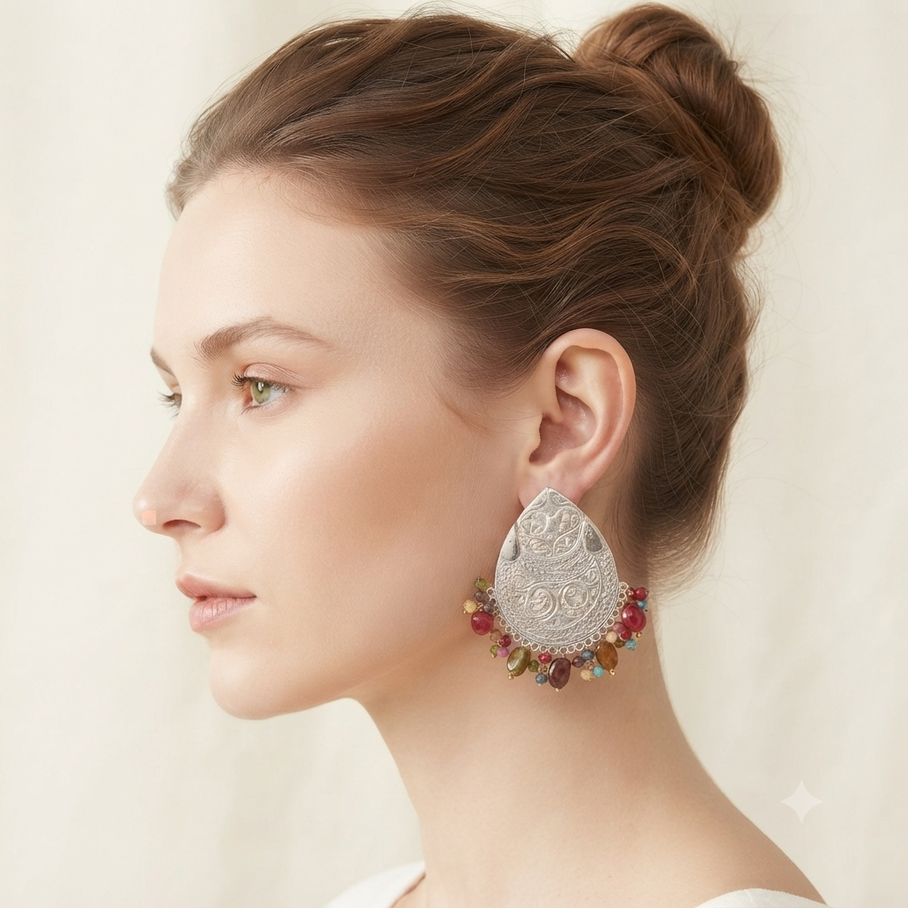 Rainbow Luxe Dangle Earrings