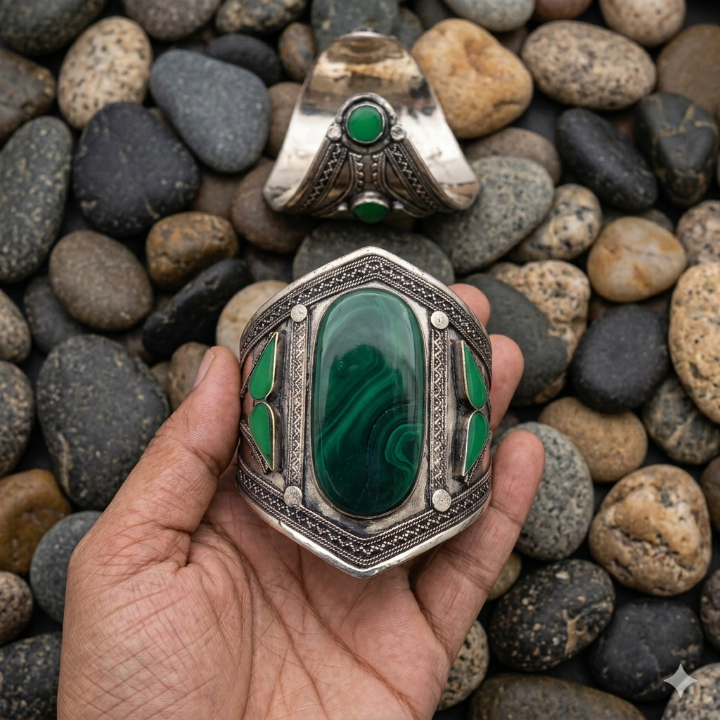 Emerald Marquise Cuff single