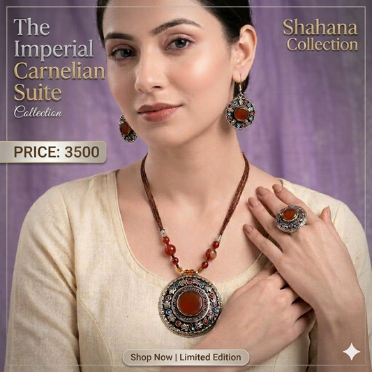 Carnelian Inspired Jewelry Set