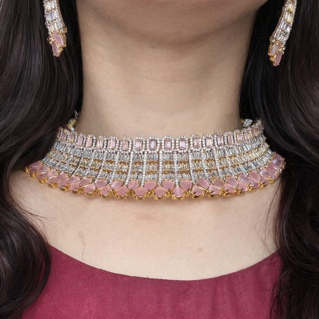 Pink Glow gold plated