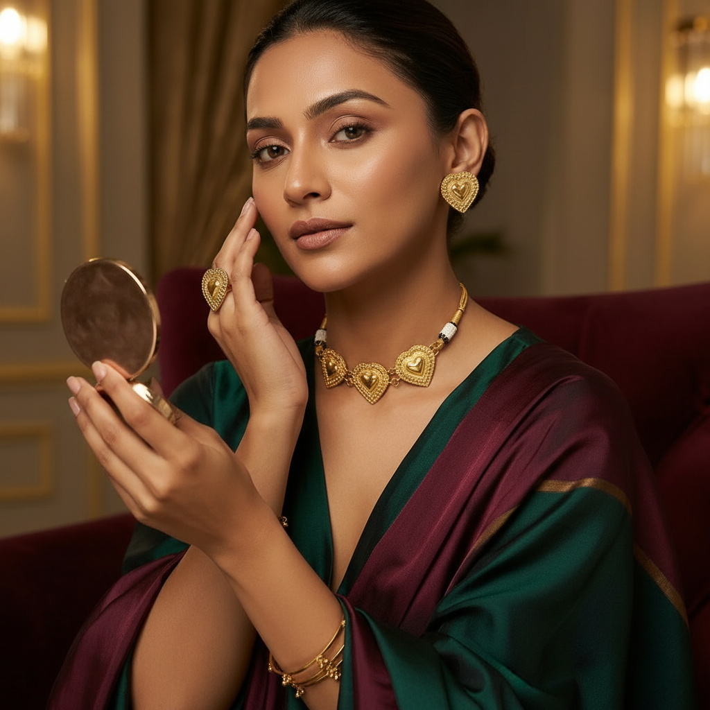 Heart of Gold Chokar set