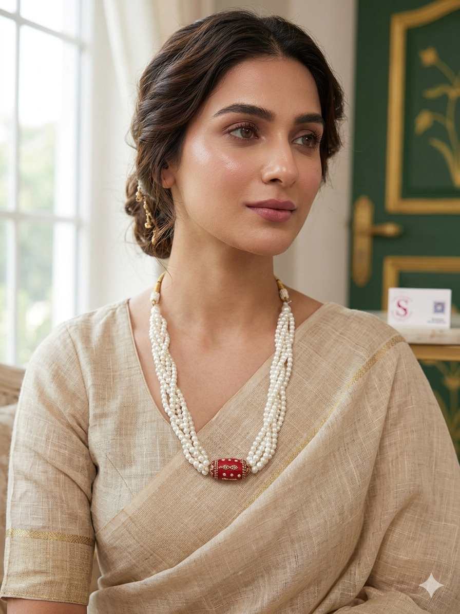 Dholki Pearls Choker