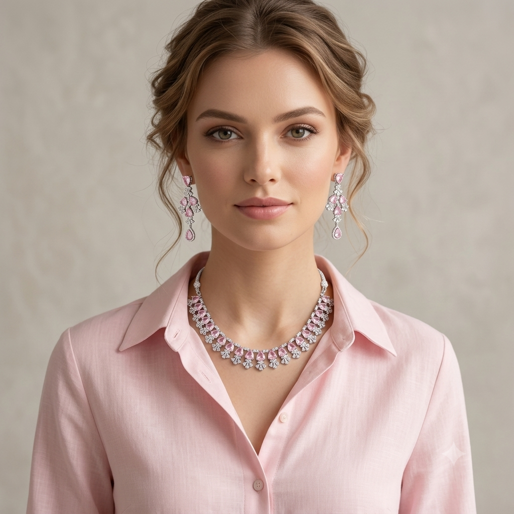 Urban shine silver plated zircon