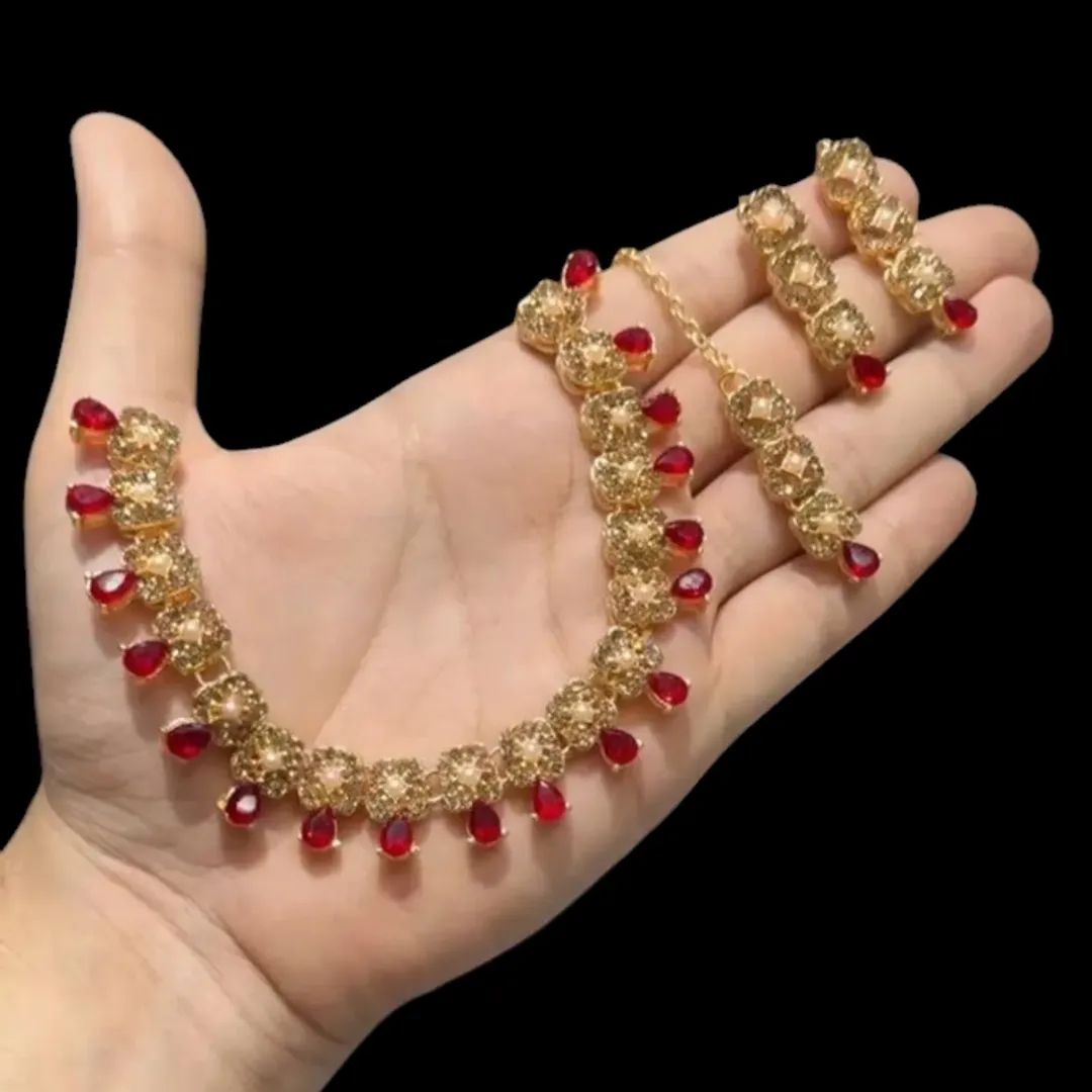 Colorful Zircon Necklace Set