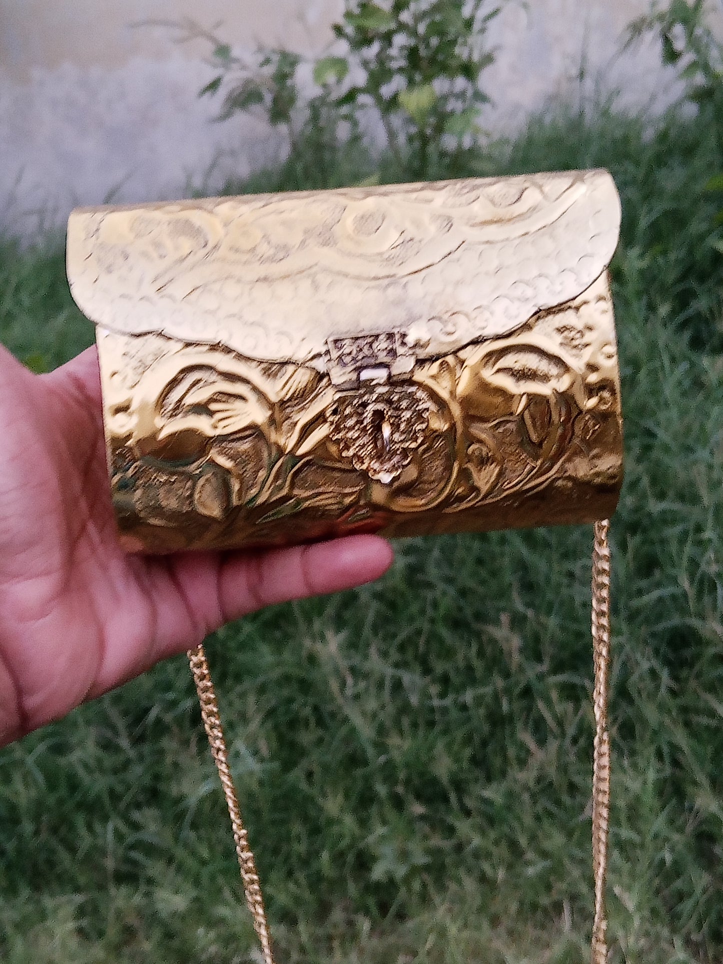 Urban Gold Clutch material metal