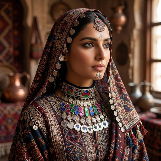 Palwasha  Choker Multi-colored