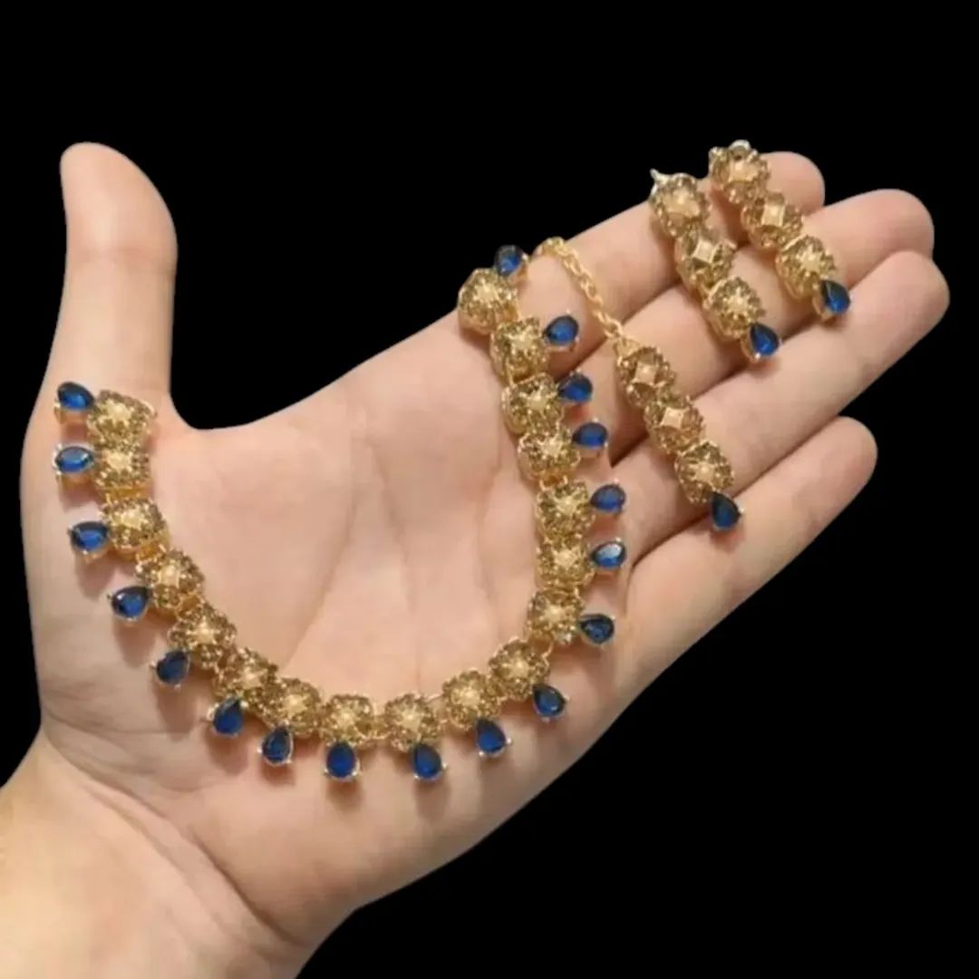 Colorful Zircon Necklace Set
