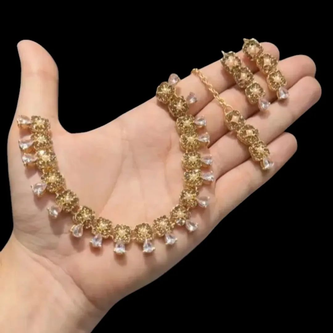 Colorful Zircon Necklace Set