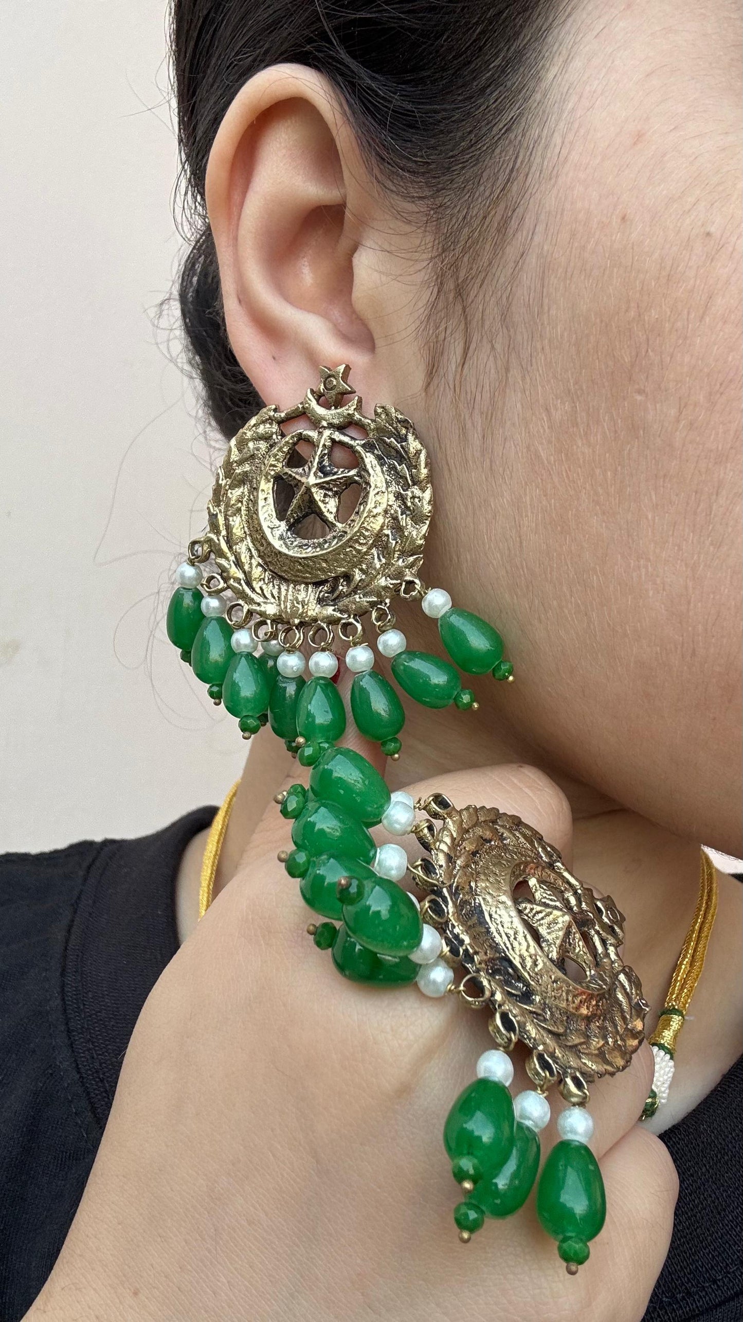 Chand Tara with Moti Set