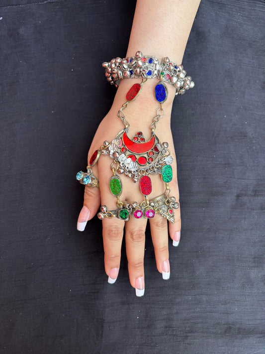 Vintage Multi Colored Hand Cuff