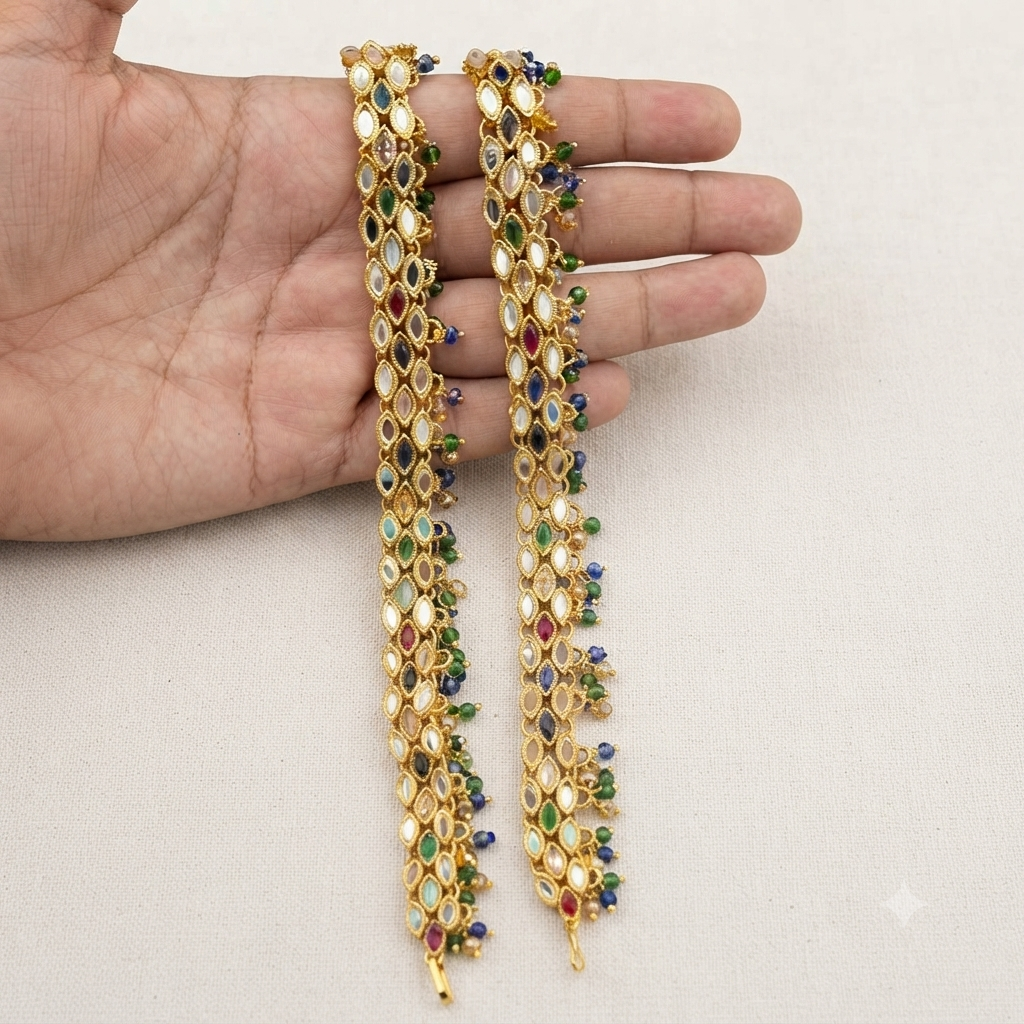 Multi  Anklet pair